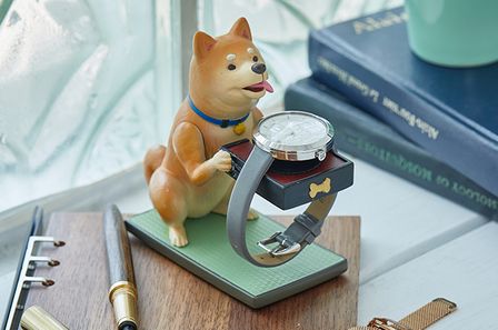 Fiber柴犬造型手錶收納座