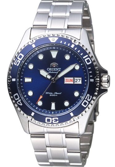 搭載F6922機芯的Orient東方錶Ray II 藍面銀帶(faa02005d9)