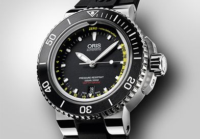 Oris 劃時代的開孔手錶，可測量水深