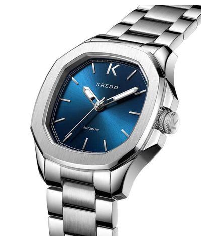 手錶推薦: Klein OTUS 藍，是一支藍色面盤、銀色錶殼錶帶的手錶